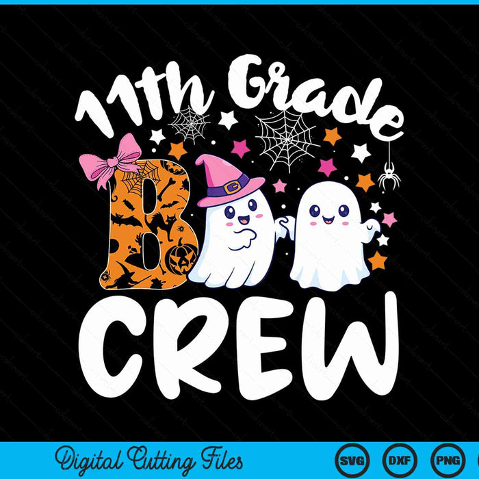 11th Grade Boo Crew Eleventh Grade Halloween Costume SVG PNG Digital Cutting File