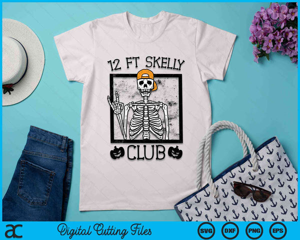 12 FT Skelly Club - Halloween 12 Foot Skeleton SVG PNG Digital Cutting Files