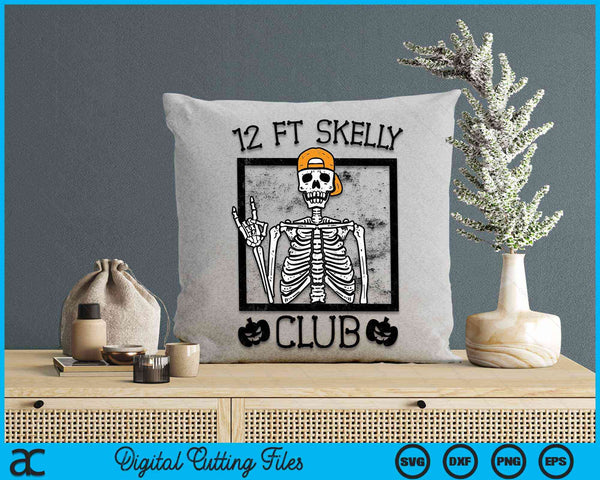 12 FT Skelly Club - Halloween 12 Foot Skeleton SVG PNG Digital Cutting Files