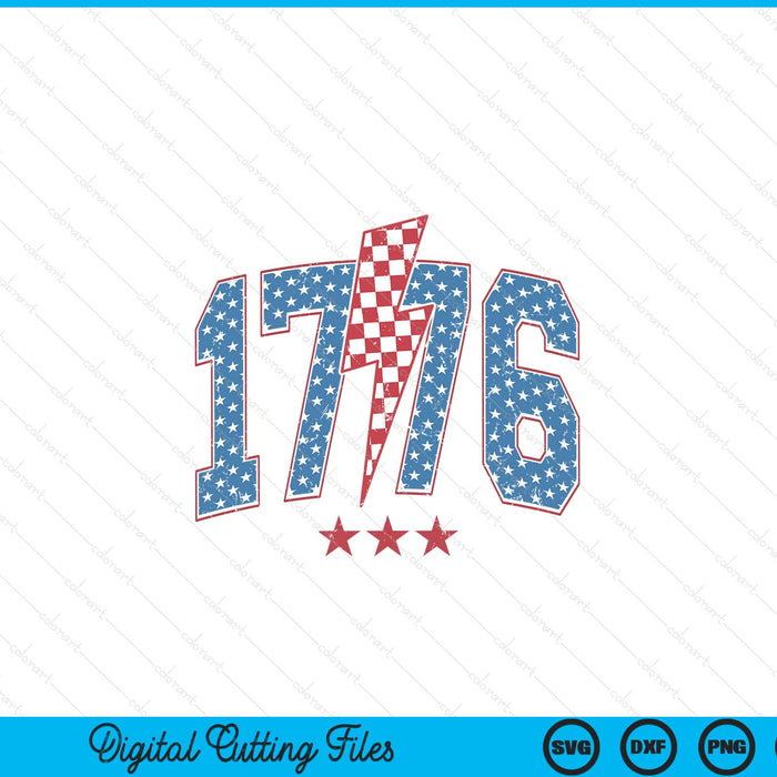 1776 America 4th of July SVG cut file