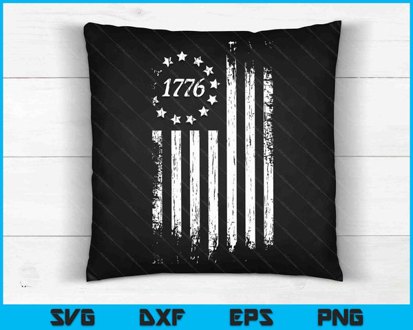1776 Amerikaanse vlag Betsy Ross 13 sterren VS 4 juli SVG PNG digitale snijbestanden