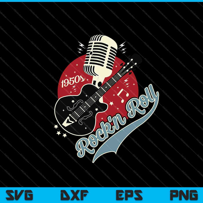 1950s Sock Hop Swing Greaser Rocker SVG PNG Cutting Printable Files ...