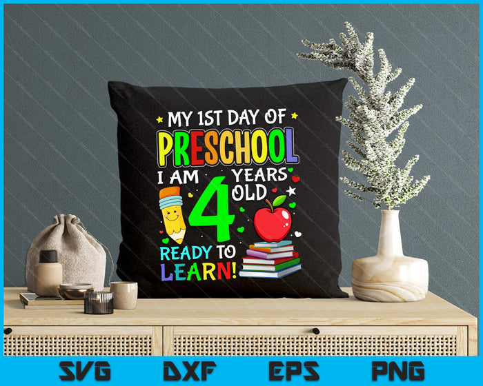1st Day Of Preschool Boys Girls First Day Of Pre-K SVG PNG Digital Printable Files