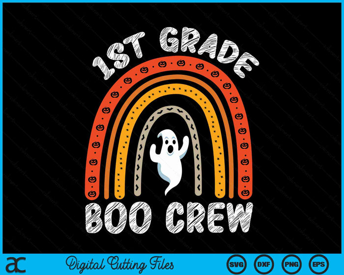 1st Grade Boo Crew Teacher Student Halloween Costume SVG PNG Digital Cutting File