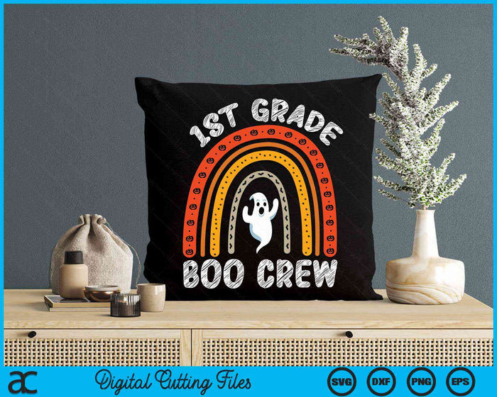 1st Grade Boo Crew Teacher Student Halloween Costume SVG PNG Digital Cutting File