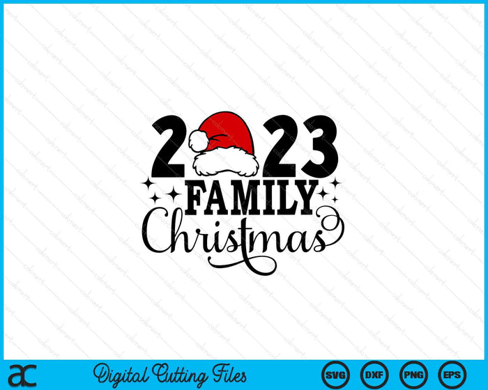 2023 familie kerst bijpassende familie SVG PNG digitale snijbestanden