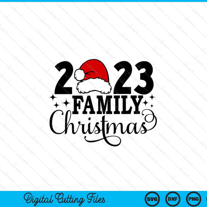2023 familie kerst bijpassende familie SVG PNG digitale snijbestanden