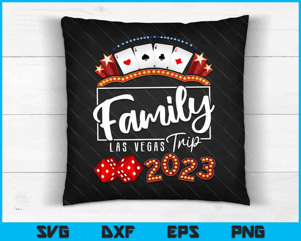 2023 Vegas familiereis voor verjaardagsfeestje Las Vegas Squad SVG PNG digitale snijbestanden