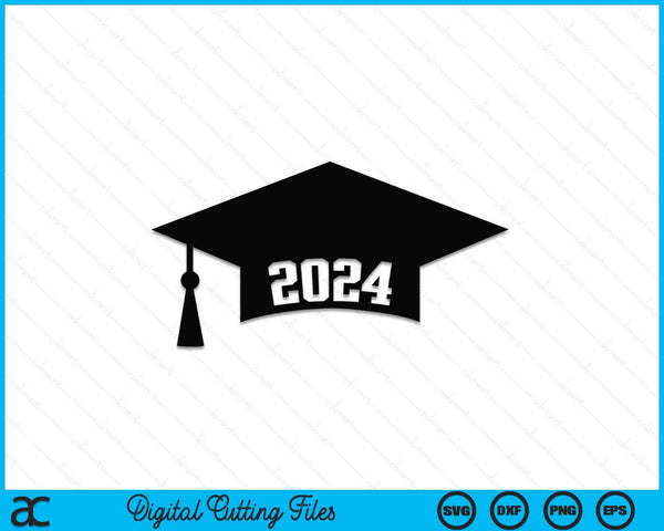 Recorte 2024 para graduados de último año SVG PNG Archivos de corte digital