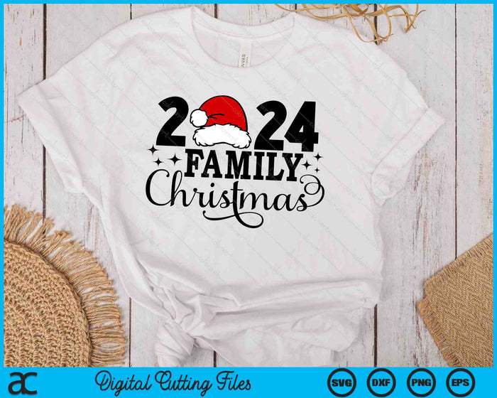 2024 Familia Navidad a juego familia SVG PNG Archivos de corte digital