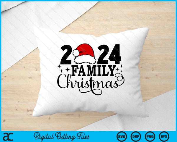 2024 Familia Navidad a juego familia SVG PNG Archivos de corte digital