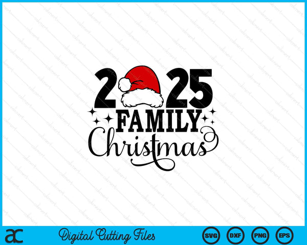 2025 Navidad familiar, archivos de corte digital SVG PNG familiares a juego