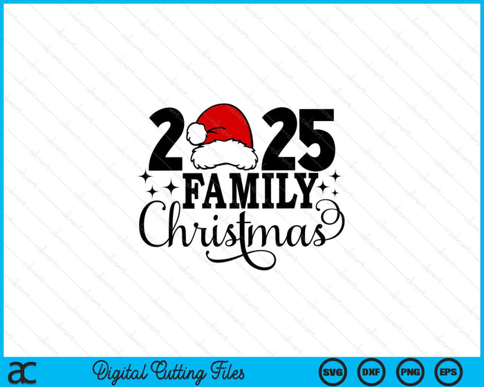 2025 Navidad familiar, archivos de corte digital SVG PNG familiares a juego