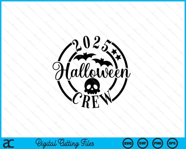 2025 Halloween Crew, Matching Halloween SVG PNG Cutting Printable Files