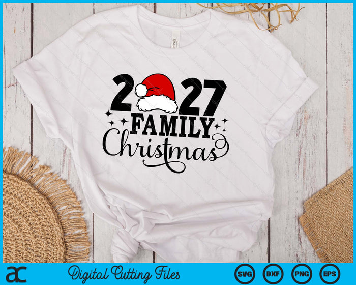 2027 Family Christmas, Matching Family Christmas SVG PNG Digital Printable Files