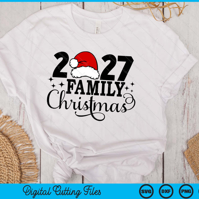 2027 Family Christmas, Matching Family Christmas SVG PNG Digital Printable Files