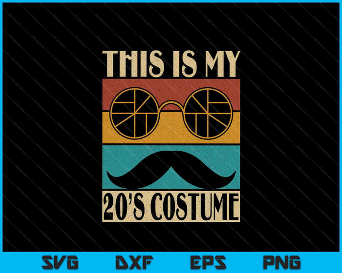 20s Costume Roaring 20's Outfit 1920 Twenties 20 Party SVG PNG Digital Printable Files