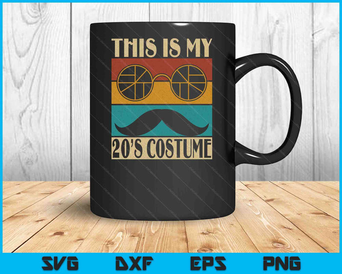 20s Costume Roaring 20's Outfit 1920 Twenties 20 Party SVG PNG Digital Printable Files