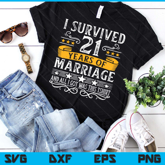 21th Wedding Anniversary Couples Husband Wife SVG PNG Digital Printable Files