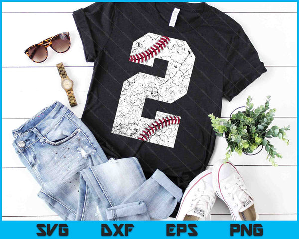2do cumpleaños 2023 Béisbol SVG PNG Cortar archivos imprimibles - on a t-shirt
