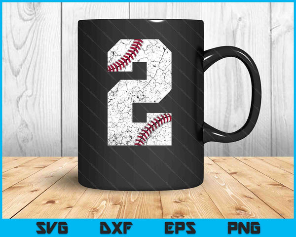 2nd Birthday 2023 Baseball SVG PNG Cutting Printable Files