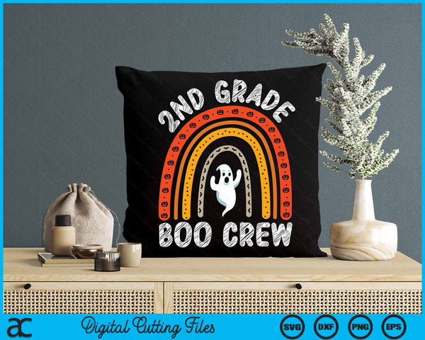 2nd Grade Boo Crew Teacher Student Halloween Costume SVG PNG Digital Cutting File