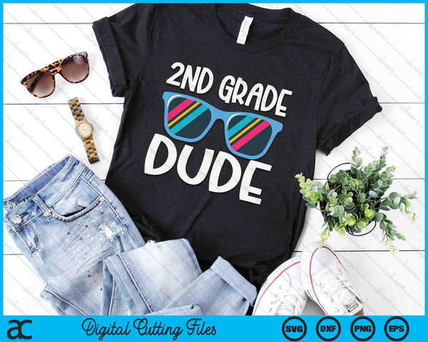 2nd Grade Dude Back To School SVG PNG Digital Cutting File