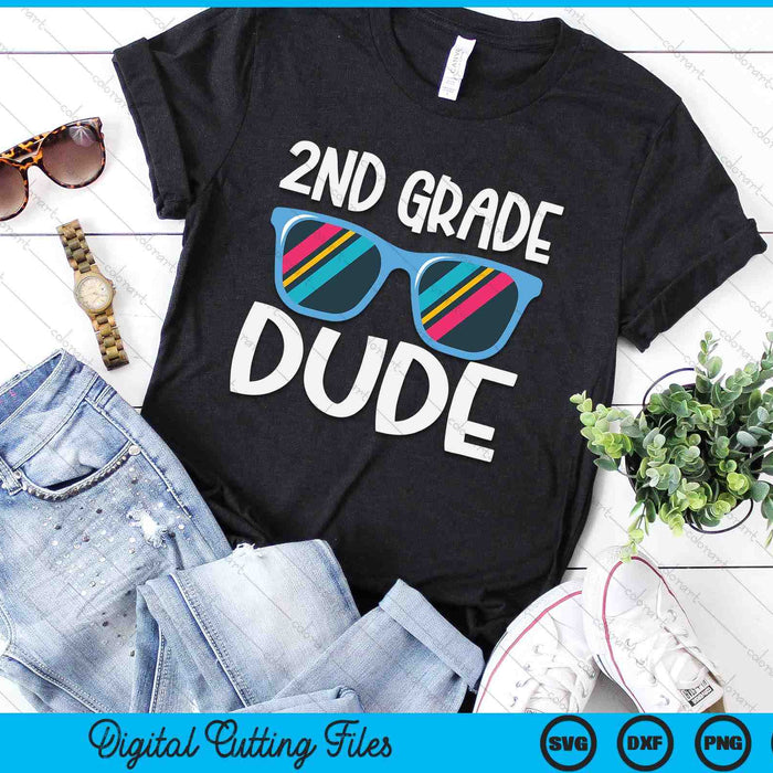 2nd Grade Dude Back To School SVG PNG Digital Cutting File