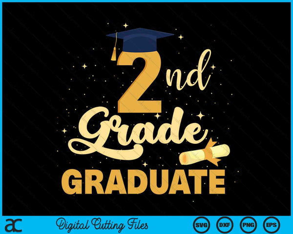 2nd Grade Graduation Middle School Graduate SVG PNG Digital Cutting Files