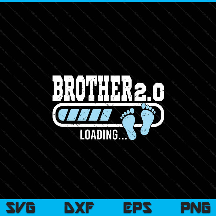 2nd second time brother loading bar baby announcement SVG cut file