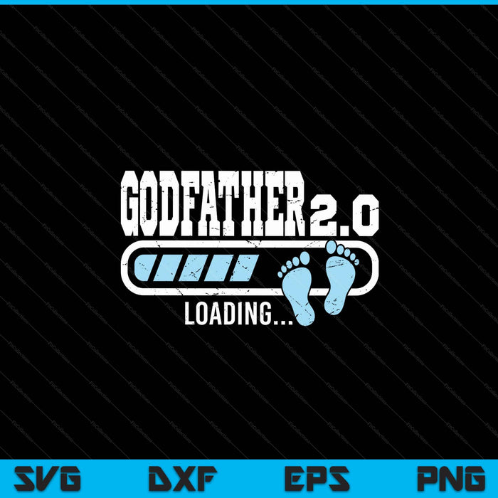 2nd second time godfather loading bar baby announcement SVG cut file