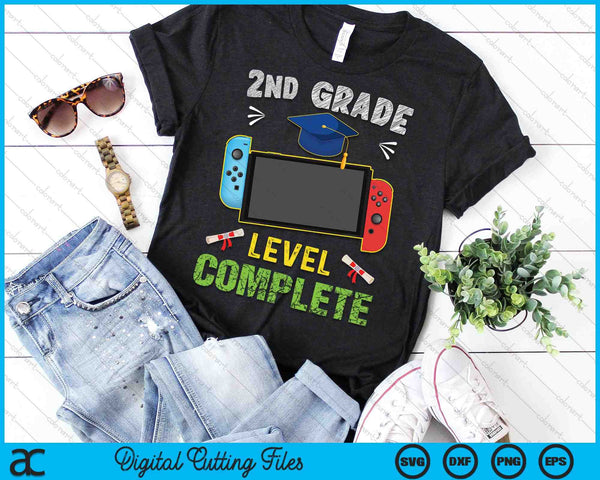 2do grado nivel graduación completa SVG PNG corte archivos imprimibles - on a t-shirt