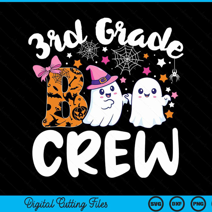 3rd grade boo crew third grade Halloween costume SVG cut file