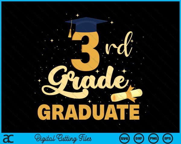 3rd Grade Graduation Middle School Graduate SVG PNG Digital Cutting Files