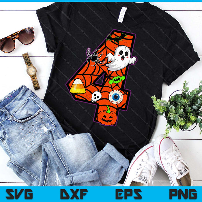 2nd Birthday Halloween 2 Year Old Ghost Costume Boo SVG PNG Digital Printable Files