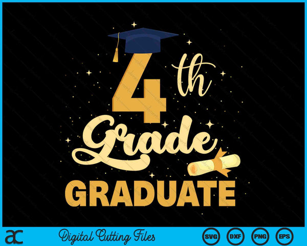 4th Grade Graduation Middle School Graduate SVG PNG Digital Cutting Files