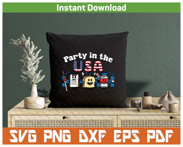 4th Of July Nurse Party Patriotic USA Scrub Top Design SVG PNG