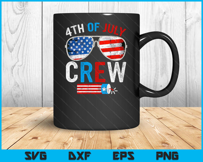 4th Of July Crew Matching Family SVG PNG Digital Printable Files