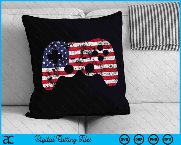 4th Of July Video Gaming Controller SVG PNG Cutting Printable Files