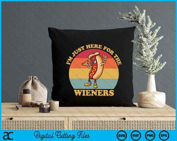 4th of July Funny Hot Dog SVG PNG Digital Printable Files