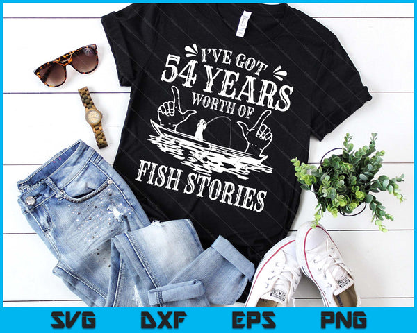 53rd Birthday Fisherman Funny Bass Fishing SVG PNG Digital Printable Files