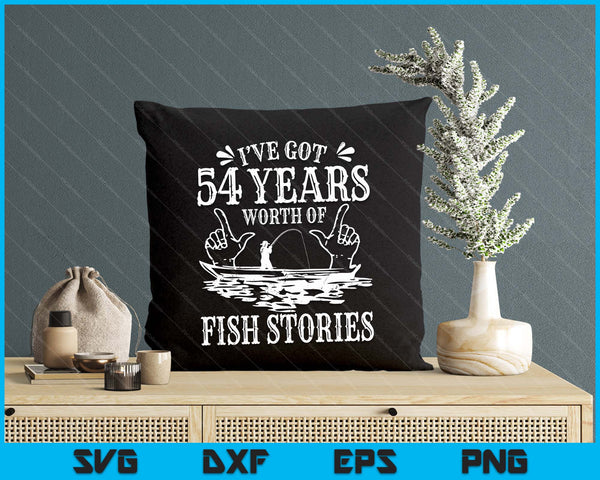 53rd Birthday Fisherman Funny Bass Fishing SVG PNG Digital Printable Files