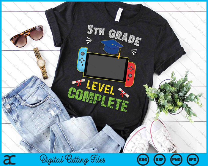 5th Grade Level Complete Graduation Gaming Class 2023 SVG PNG Cutting Printable Files