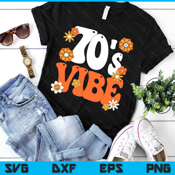 70's Vibe Costume 70s Party Outfit Groovy Hippie Peace Retro SVG PNG Digital Printable Files