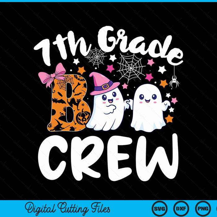 7th grade boo crew seventh grade Halloween costume SVG cut file