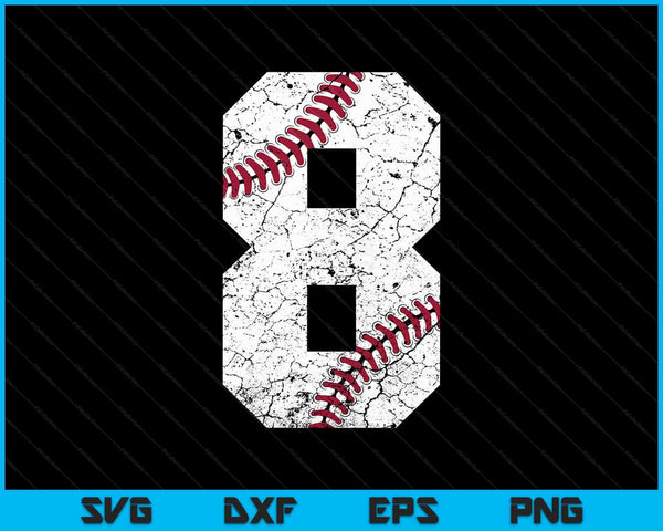 8th birthday 2014 baseball SVG cut file