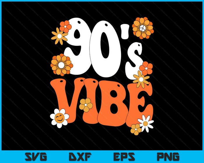 90's Vibe Costume 90s Party Outfit Groovy Hippie Peace Retro SVG PNG Digital Printable Files