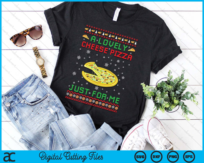 A Lovely Cheese Pizza Alone Funny Kevin X-Mas Home SVG PNG Digital Printable Files