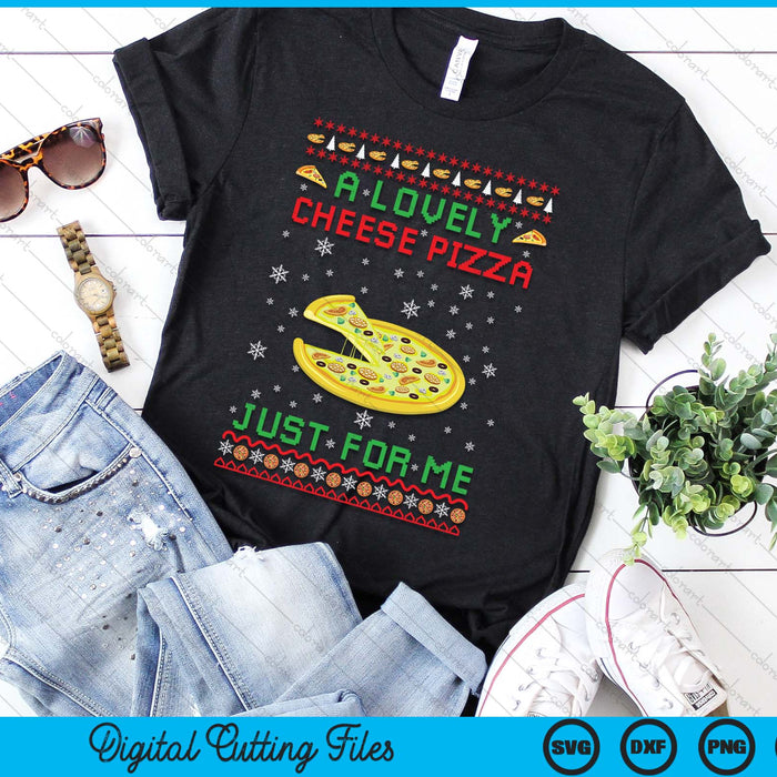 A Lovely Cheese Pizza Alone Funny Kevin X-Mas Home SVG PNG Digital Printable Files