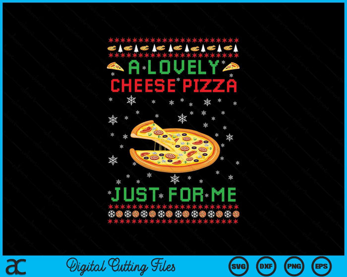 A Lovely Cheese Pizza Alone Funny Kevin X Mas Home SVG PNG Digital Printable Files